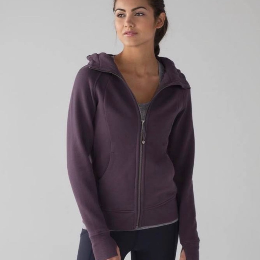 Lululemon Dark purple scuba hoodie, 8